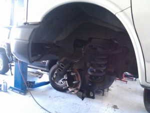 van need shocks replaced